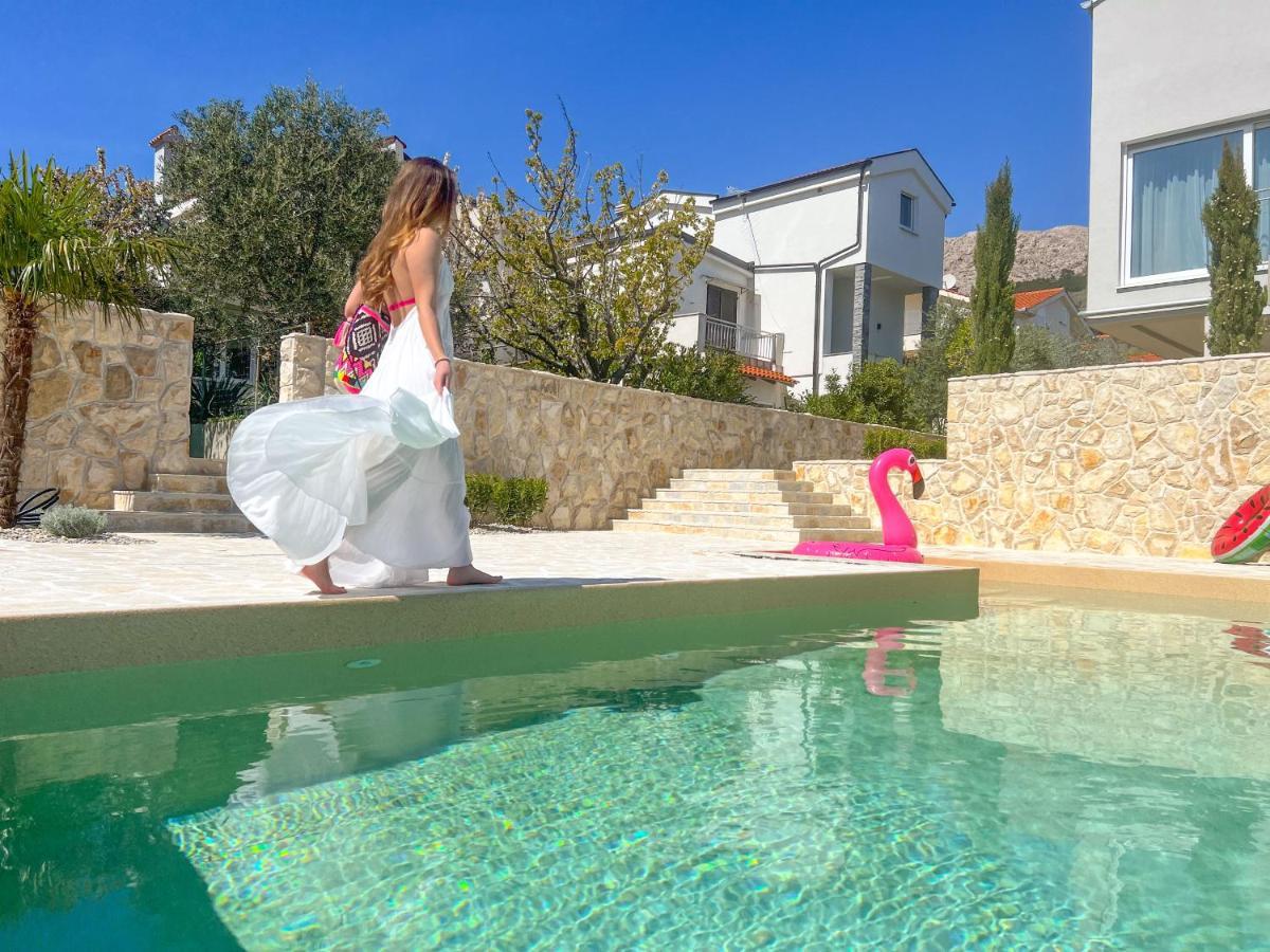 Apartment Baska Mit Poolarea - Krk, Kroatien Eksteriør bilde