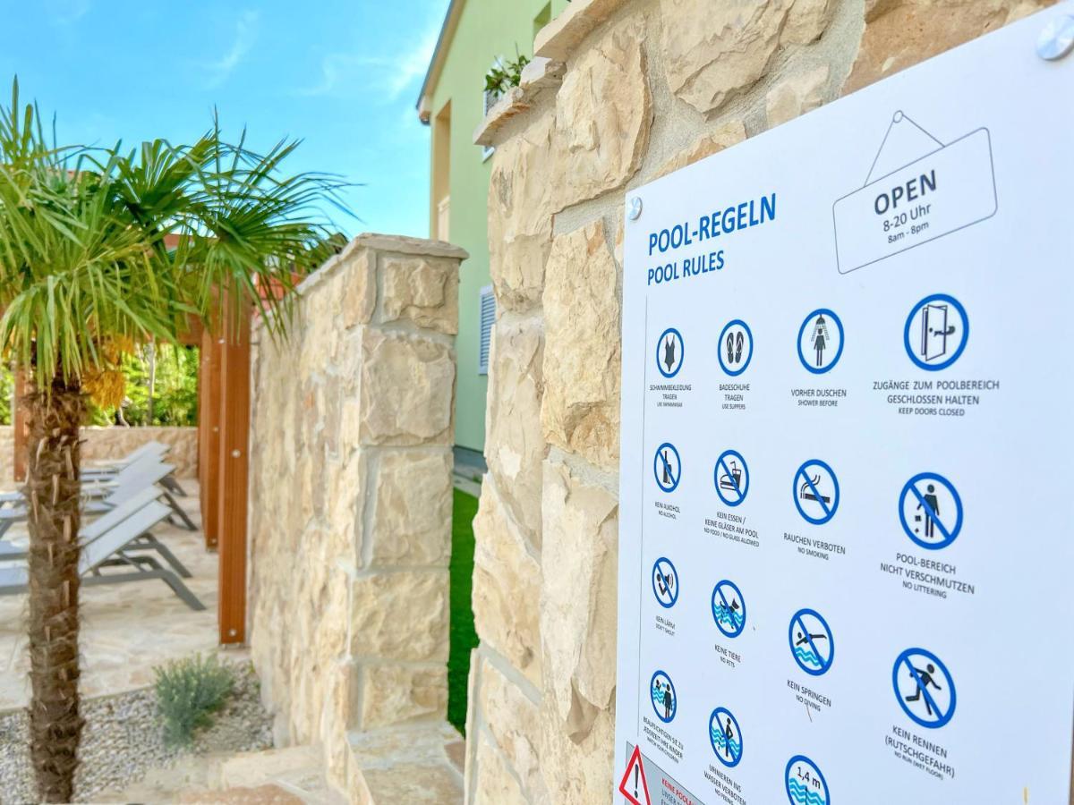 Apartment Baska Mit Poolarea - Krk, Kroatien Eksteriør bilde