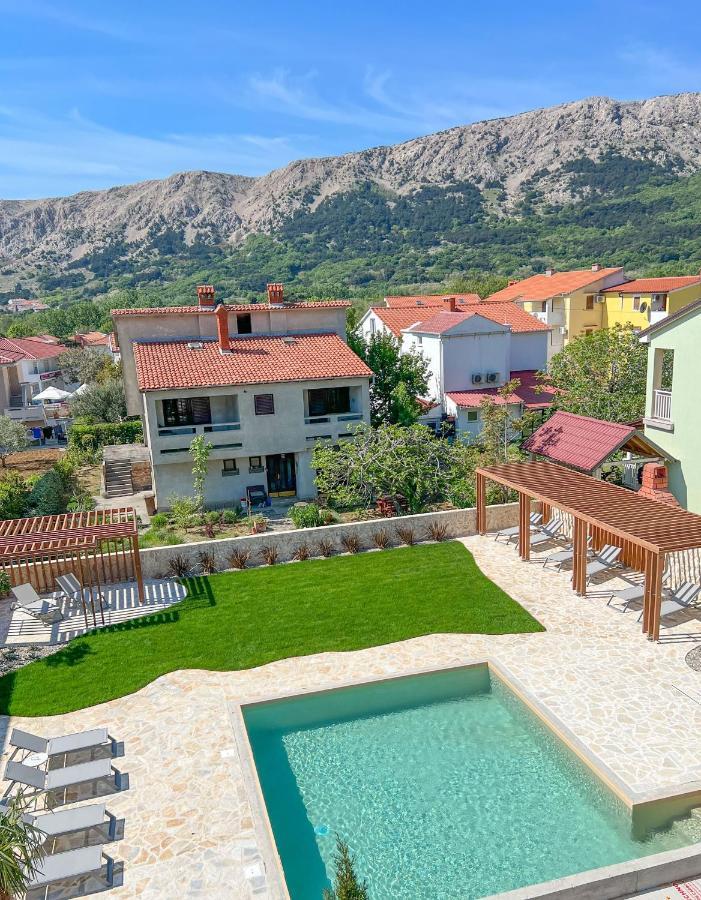 Apartment Baska Mit Poolarea - Krk, Kroatien Eksteriør bilde