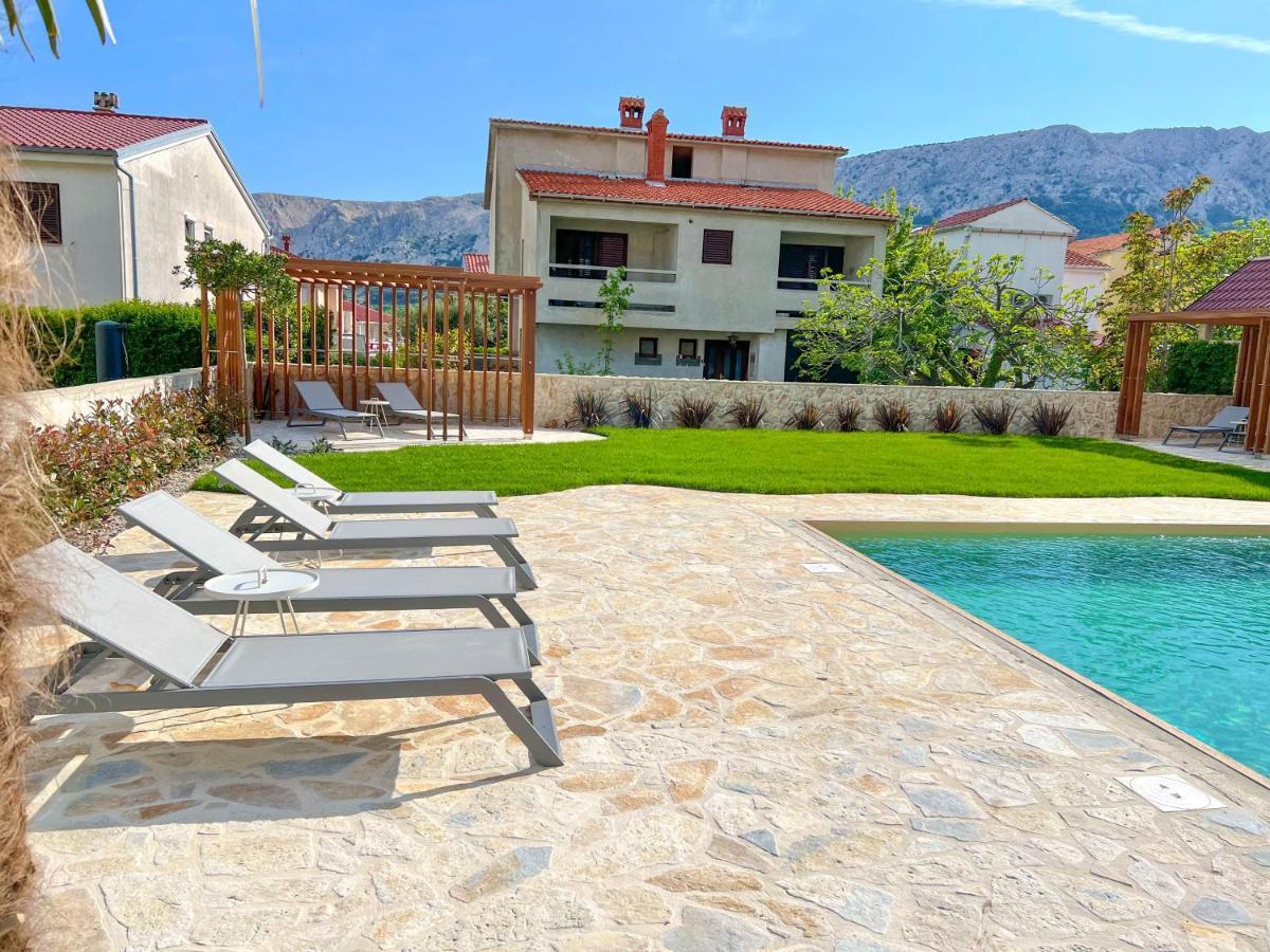 Apartment Baska Mit Poolarea - Krk, Kroatien Eksteriør bilde