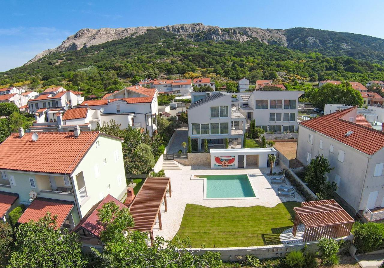 Apartment Baska Mit Poolarea - Krk, Kroatien Eksteriør bilde