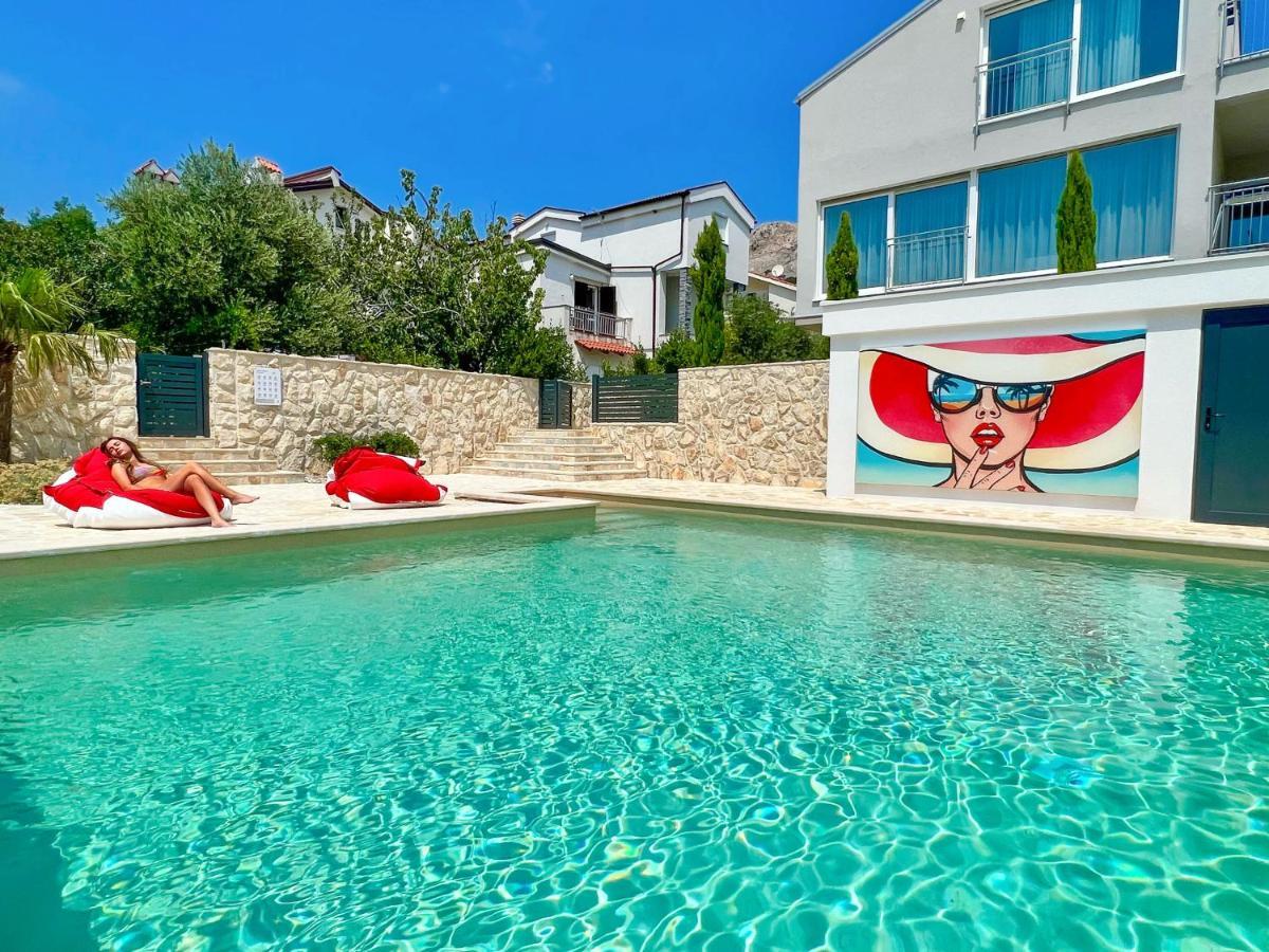 Apartment Baska Mit Poolarea - Krk, Kroatien Eksteriør bilde