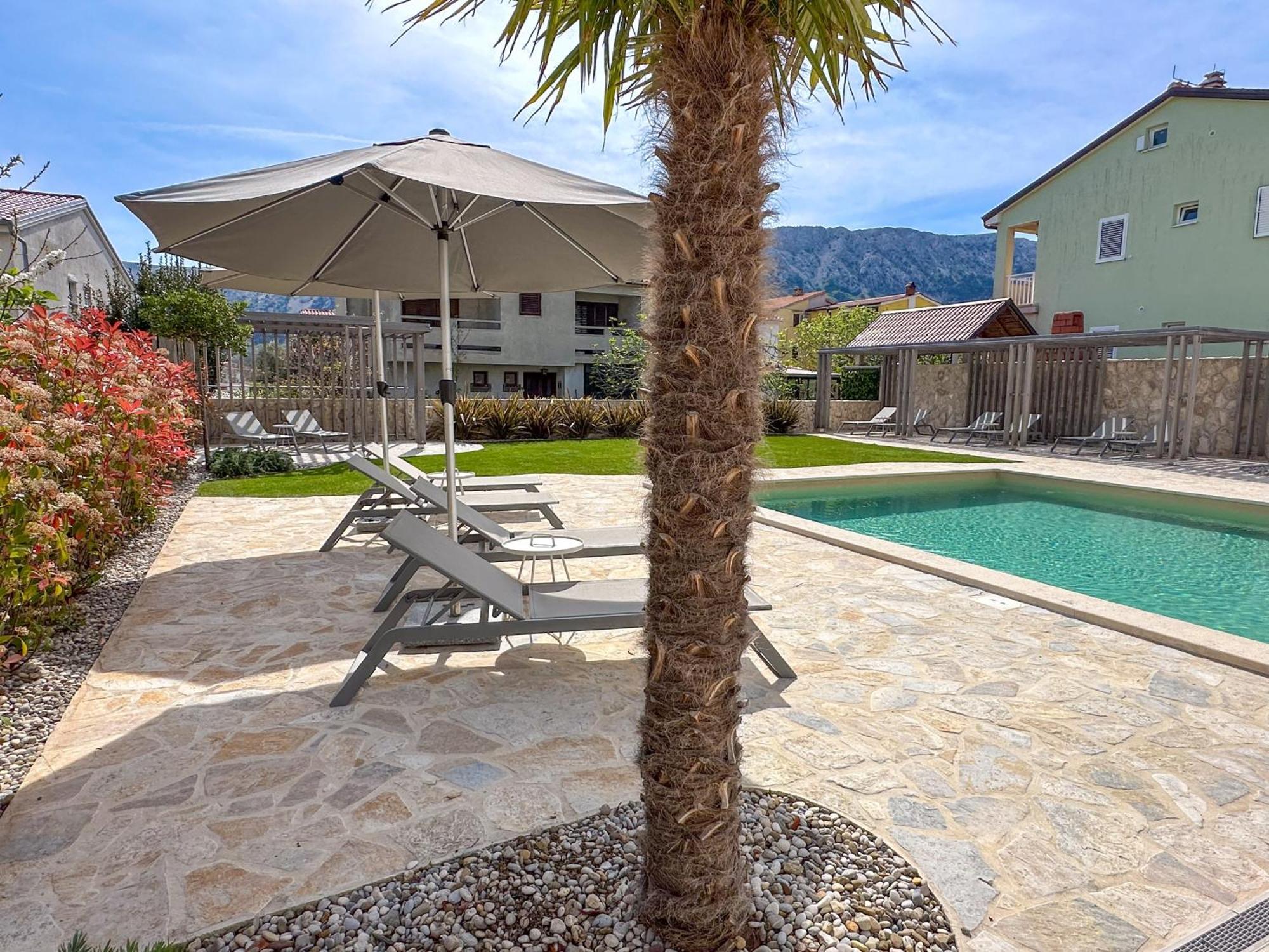 Apartment Baska Mit Poolarea - Krk, Kroatien Eksteriør bilde