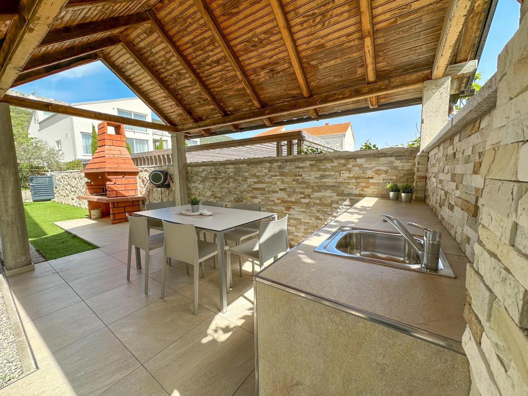 Apartment Baska Mit Poolarea - Krk, Kroatien Eksteriør bilde